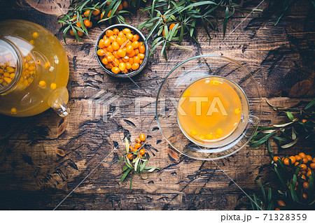 Tea with sea buckthorn 71328359