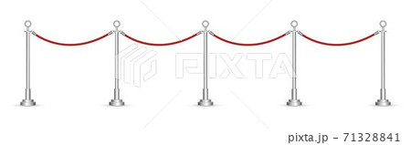 Barrier rope vector illustration isolated on white background 71328841