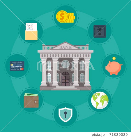 Banking concept. Vector illustration in flat design Banking concept. Vector illustration in flat design 71329029