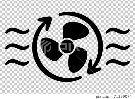 換気扇や換気イメージのアイコン 71329074