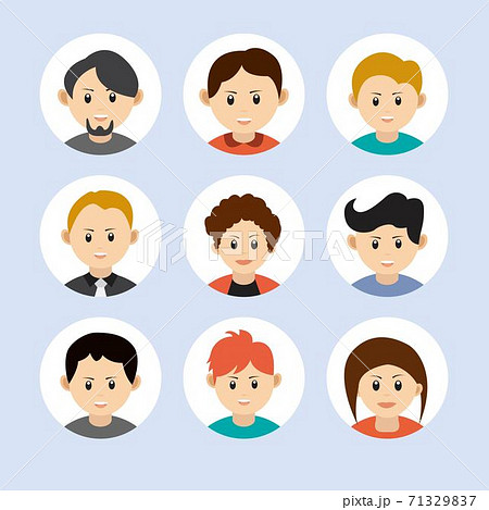 People avatar collection. Male and female characters People avatar collection. Male and female characters 71329837
