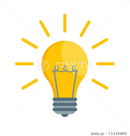 Bulb light icon vector illustration isolated on white background 71330860