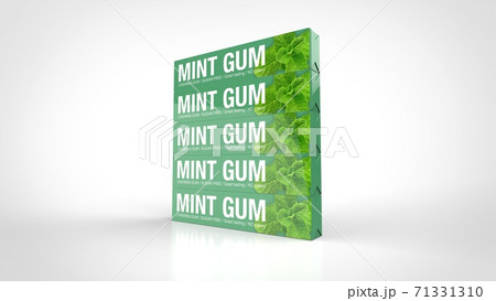 mint gum stacked 3d rendering mint gum stacked 3d rendering 71331310