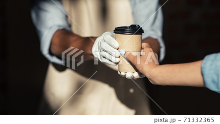 Favorite hot drink in morning during quarantine covid-19 and social distancing 71332365