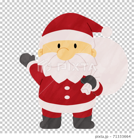 クリスマス サンタ かわいい 水彩風 クリスマス サンタ かわいい 水彩風 71333664
