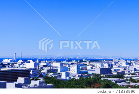 千葉市街　東京湾　東京都の沿岸部　【東京湾岸の都市風景】　 71333990