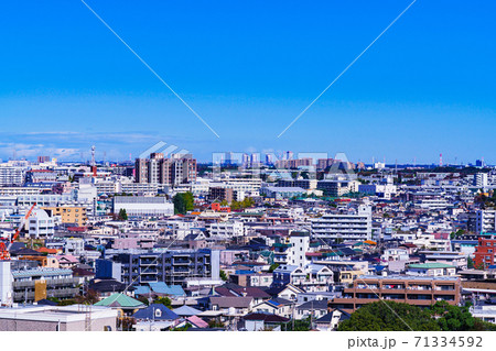 千葉市街　【千葉市の都市風景】　 71334592