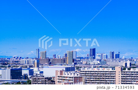 千葉市街　【千葉市の都市風景】　 71334593