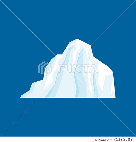 Iceberg vector illustration isolated on white background in a cartoon flat style. Iceberg vector illustration isolated on white background in a cartoon flat style. 71335508