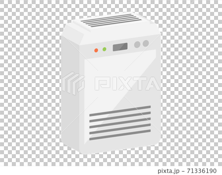 空気清浄機の立体イラスト 71336190