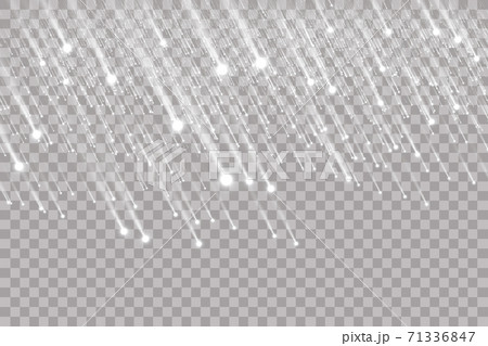 Falling snow on a transparent background. Falling water drops texture. 71336847