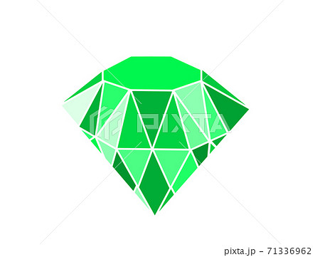 エメラルドのイラスト素材