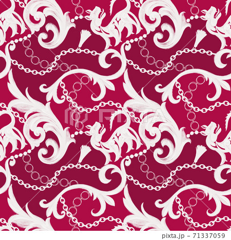 Baroque seamless pattern. Baroque seamless pattern. 71337059