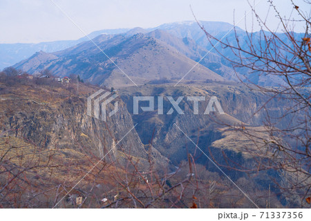 View over the valley in village Garni View over the valley in village Garni 71337356