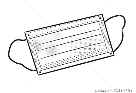 Vector illustration of medical mask 71337455