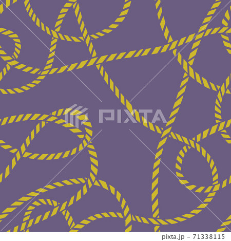 Marine seamless pattern with rope 71338115