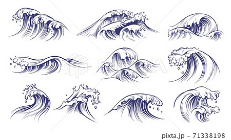 wave drawing
