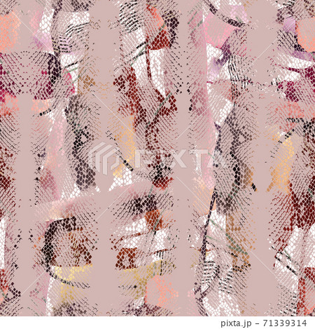 Abstract colorful snake skin ornament. Animal seamless pattern Abstract colorful snake skin ornament. Animal seamless pattern 71339314