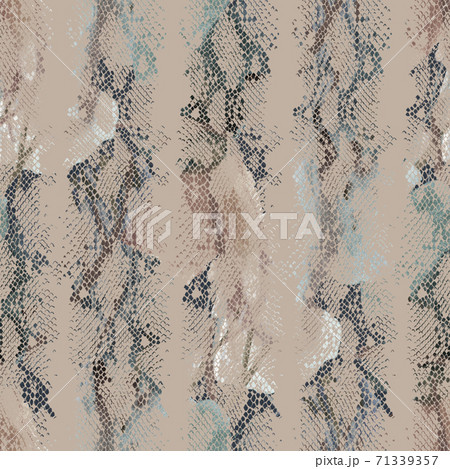 Abstract colorful snake skin ornament. Animal seamless pattern 71339357