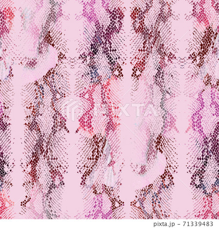 Abstract colorful snake skin ornament. Animal seamless pattern. 71339483