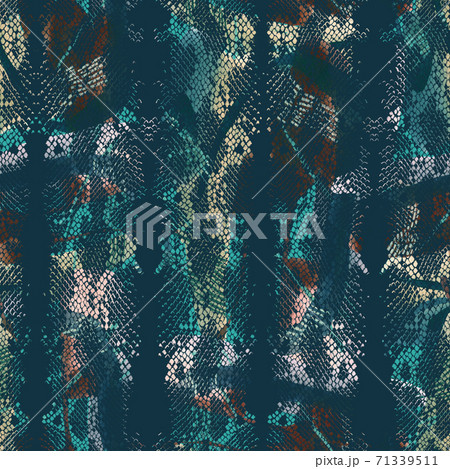 Abstract decorative snake background. Seamless pattern with abstract texture. 71339511