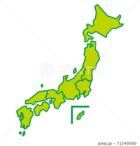 日本地図のイラスト素材