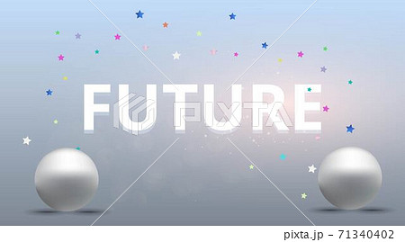 Abstract page template with crome 3d circles, cool minimalistick abstraction with wthite squere in center 71340402