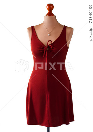 Red keyhole dress and pendant. Red keyhole dress and pendant. 71340439