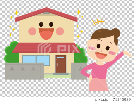 漂亮的房子和女人 71340989