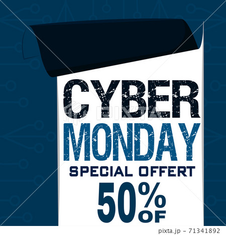 Cyber monday poster Cyber monday poster 71341892