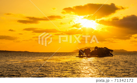 宍道湖（夕景） 71342172