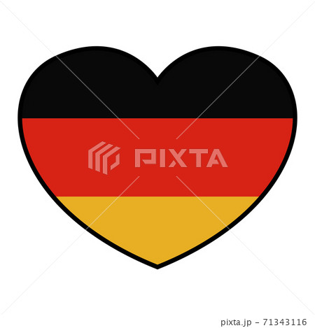 Isolated heart germany icon 71343116