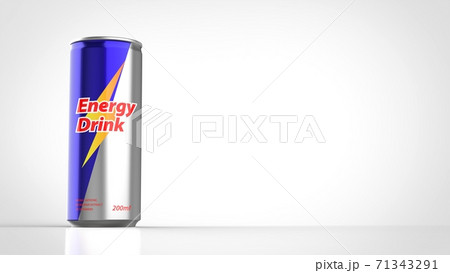 Energy Drink Front Left 3d Renderingのイラスト素材