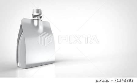 Spout pouch left 3d rendering Spout pouch left 3d rendering 71343893