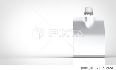 Spout pouch front right 3d rendering Spout pouch front right 3d rendering 71343928