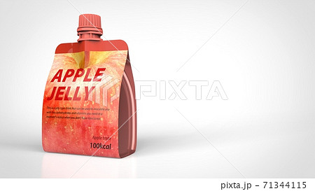 Spout pouch apple left 3d rendering Spout pouch apple left 3d rendering 71344115