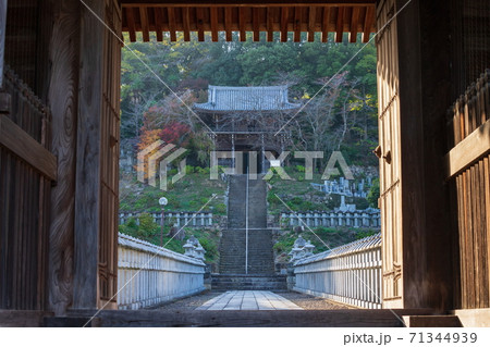 法然寺　仁王門から　（香川県高松市） 71344939