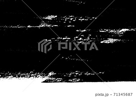 背景素材　モノクロ　墨絵　1色 71345687