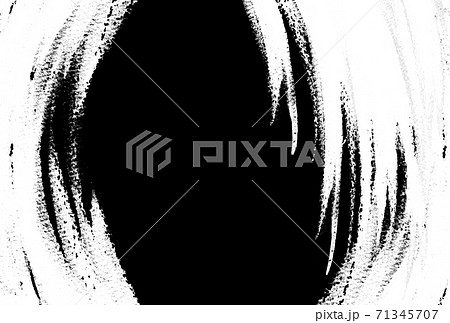 背景素材　モノクロ　墨絵　1色 71345707