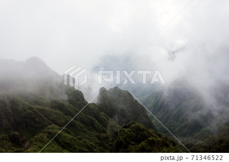 Beautiful summer landscape in the mountains with the sunset 71346522
