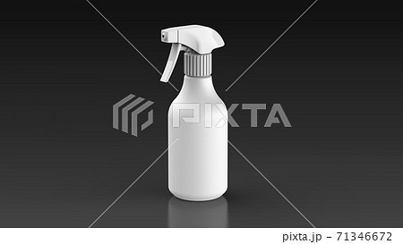 spray bottle white black background 3d rendering 71346672