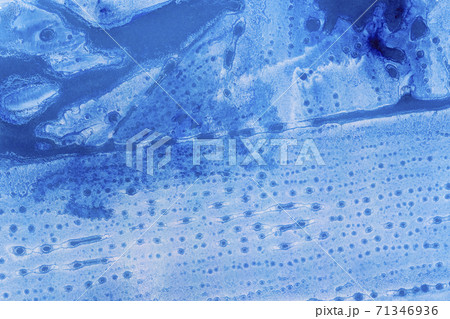Light blue abstract watercolor background. Colorful dots and drops. 71346936