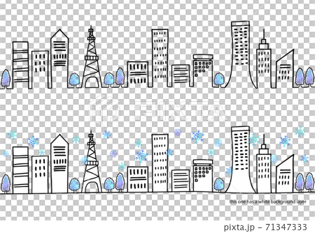 冬季城市景觀和雪圖集 71347333