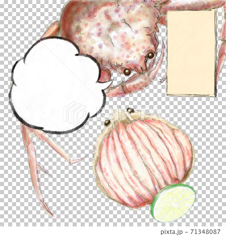 香盒蟹_D手繪_氣球/標題 香盒蟹_D手繪_氣球/標題 71348087