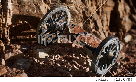 ancient historic gun in the stone canyon ancient historic gun in the stone canyon 71350784