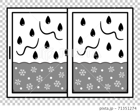 Window with a dew condensation sheet Anti-condensation monochrome Window with a dew condensation sheet Anti-condensation monochrome 71351274