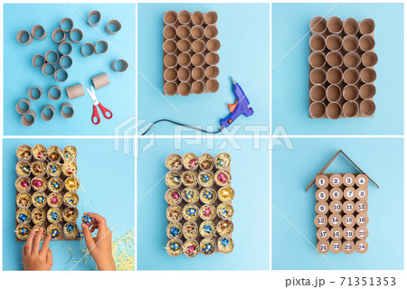 handmade craft for kids, advent calendar, DIY 71351353