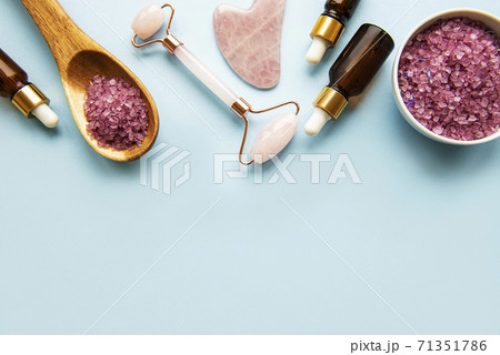 Natural organic SPA cosmetic with lavender. Natural organic SPA cosmetic with lavender. 71351786