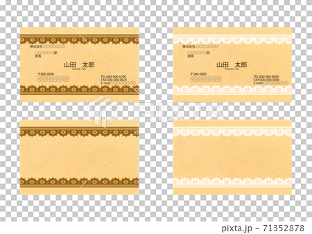 Lace-patterned business card Lace-patterned business card 71352878