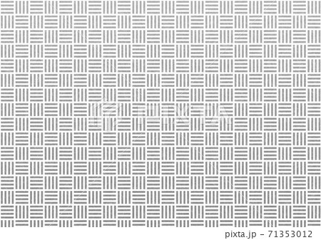 シルバーの 算木崩し 和柄パターン 和紙風テクスチャの背景素材のイラスト素材